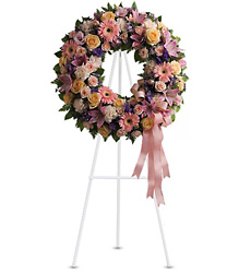 Graceful Wreath from Metropolitan Plant & Flower Exchange, local NJ florist